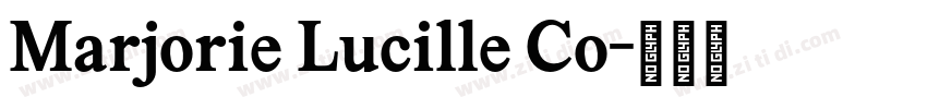 Marjorie Lucille Co字体转换